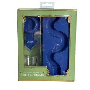 Shot Spinner & Ice Luge Fun Drinking Game Includes Shot Glass, Spinner & Mold